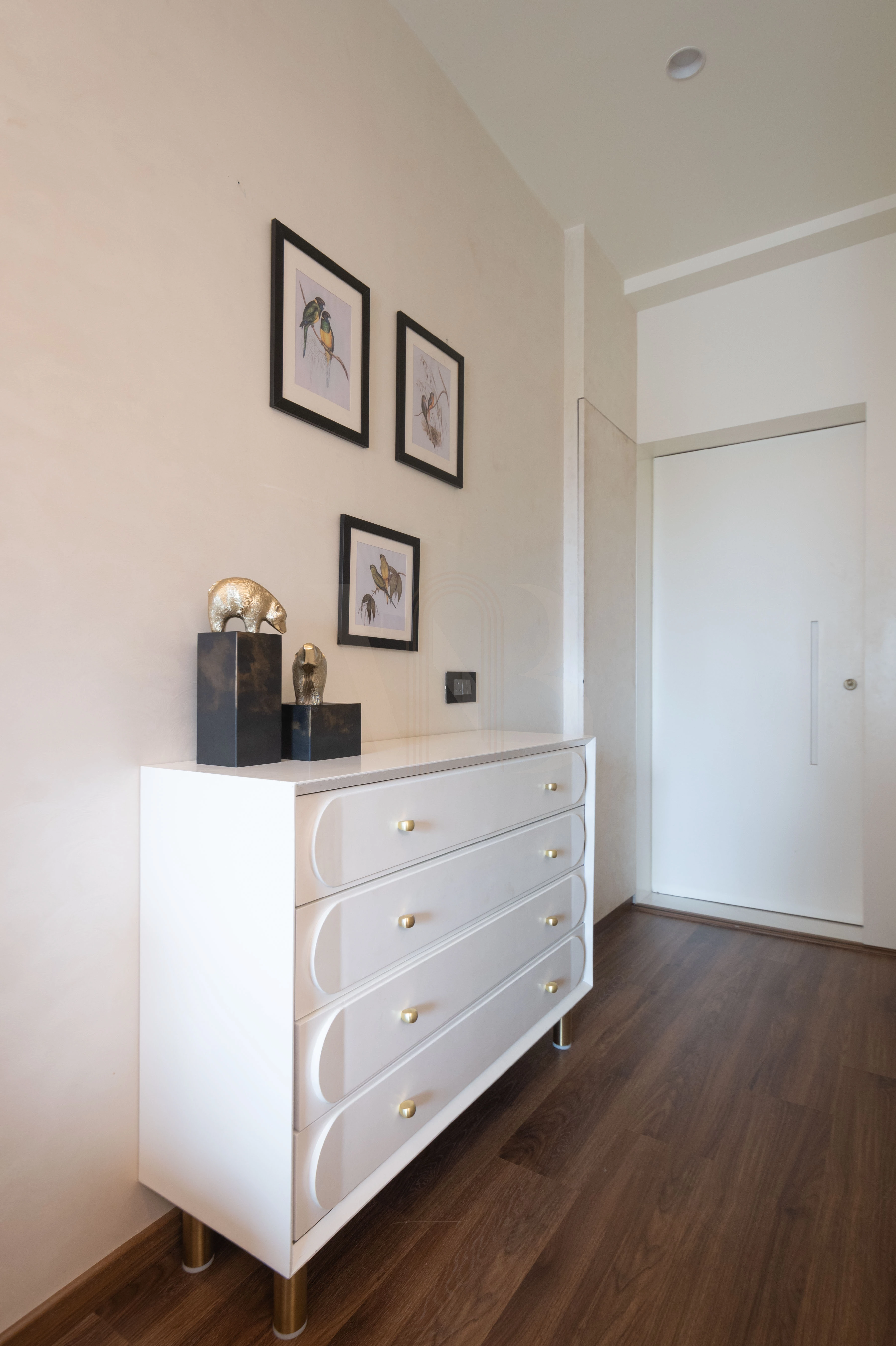 Master bedroom wide perspective view