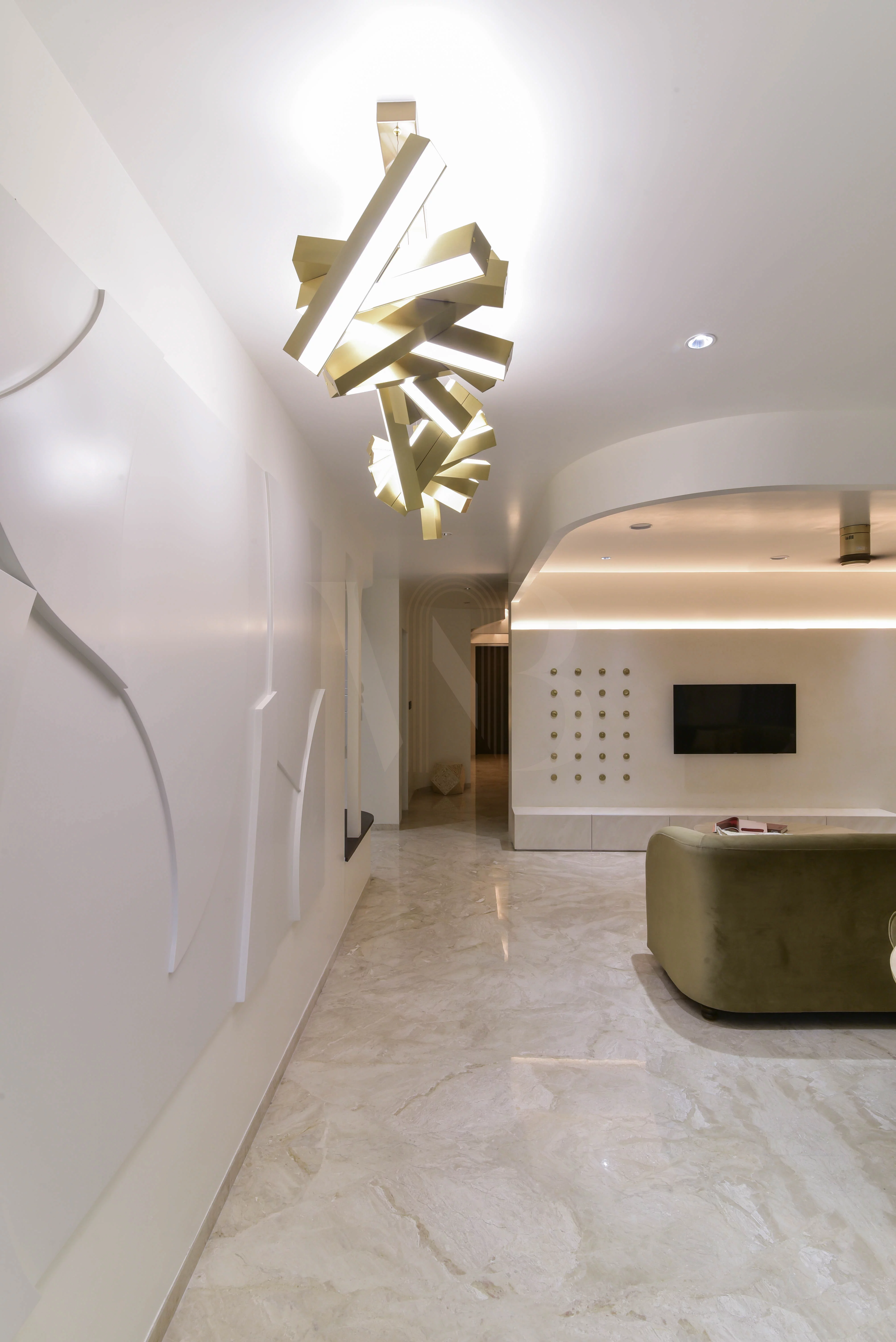 Dining wall feature with subtle textures