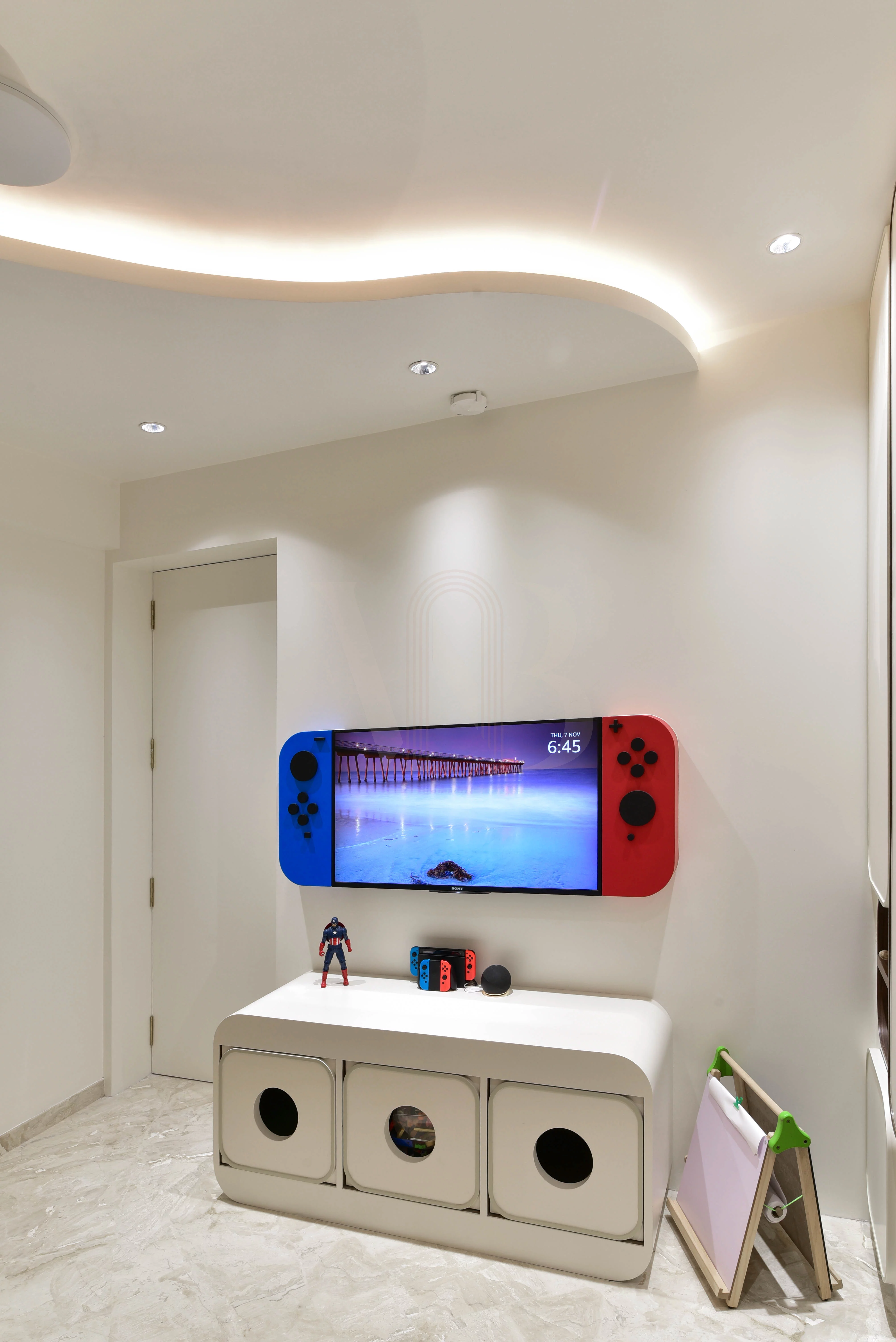 Custom kids storage unit and shelving