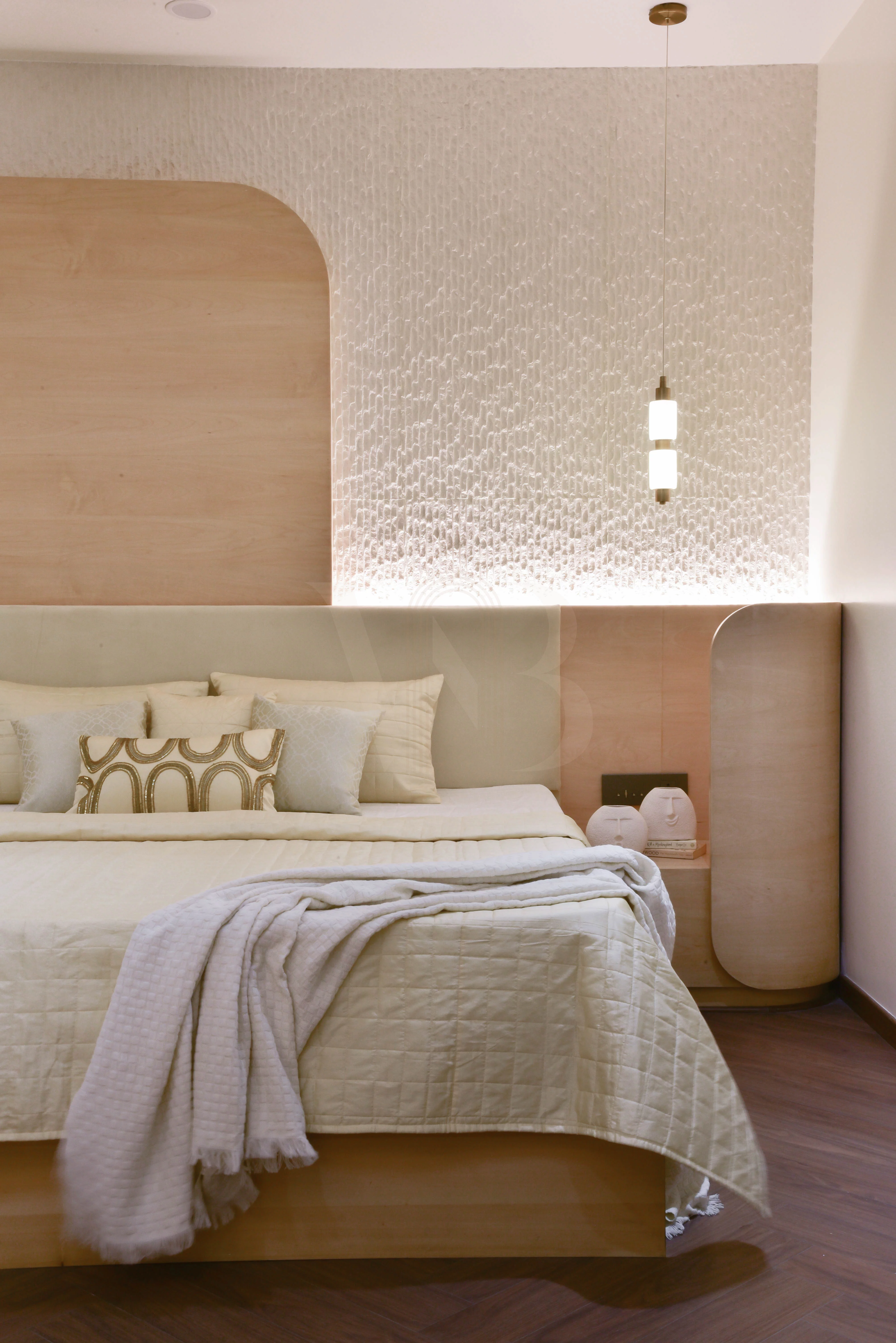Minimalist bedside table decor