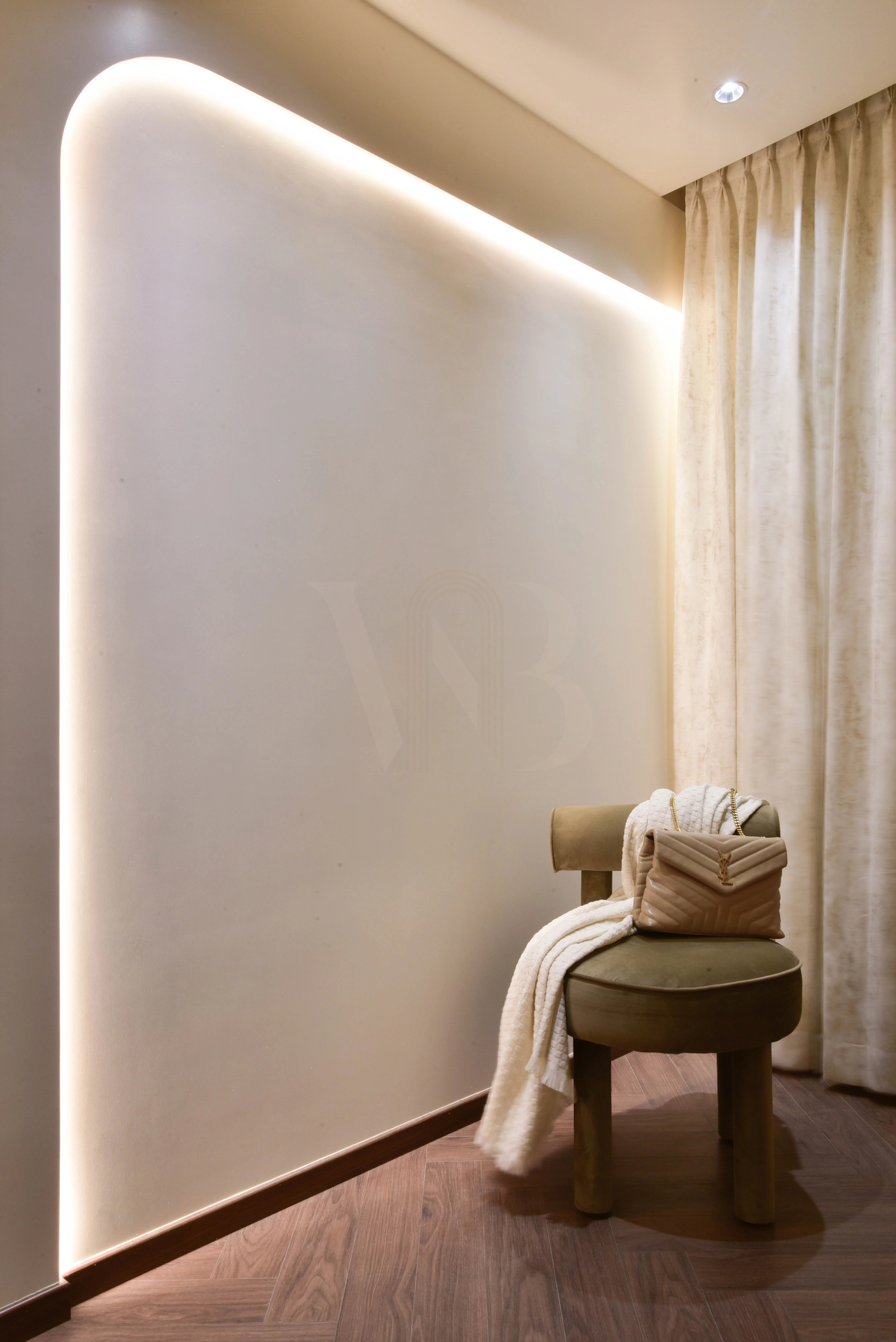 Ambient bedroom cove lighting
